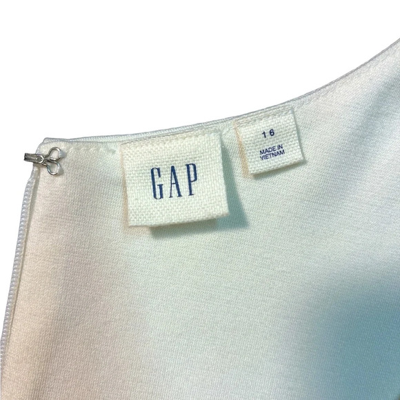GAP Black and Off-white Fit and Flare, Sleeveless Midi Dress, size 16 - Picture 5 of 7